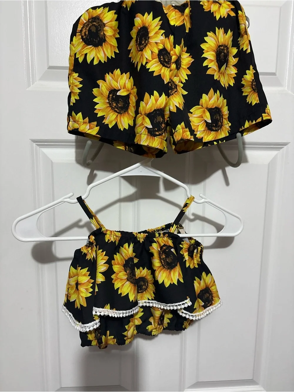 Abshoo Kids Sunflower Backpack and Matching Top - Black & Yellow